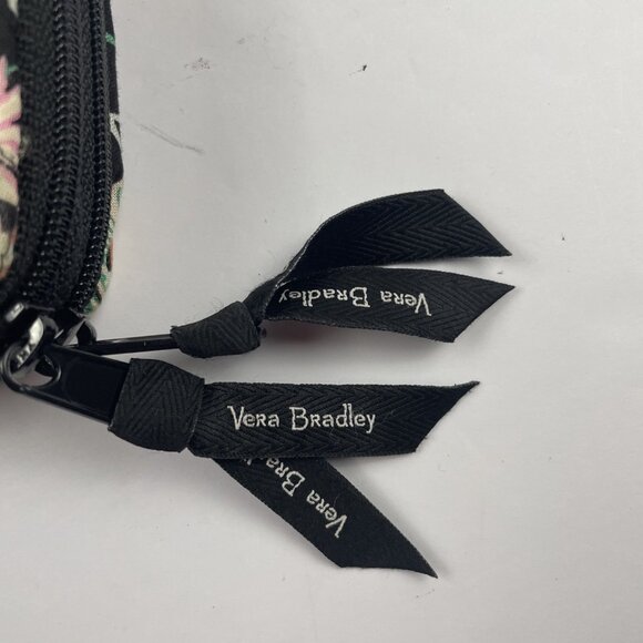 Vera Bradley QuiltedCrossbody RFID Wallet Purse Bag Card Slots Floral Dual Zip - Picture 4 of 15